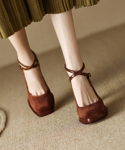 「Miniministore」 パンプス 22.5cm ブラウン レディース
