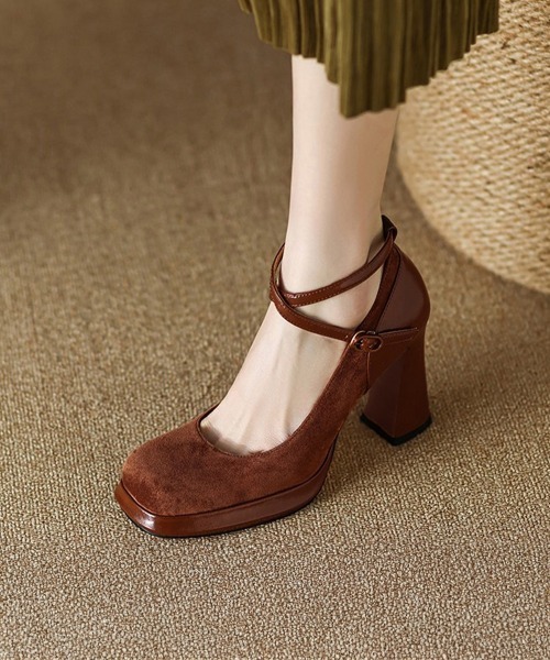 「Miniministore」 パンプス 22.5cm ブラウン レディース