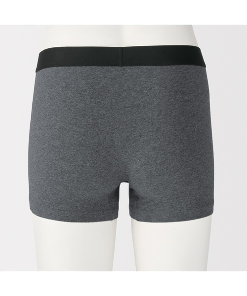 無印良品（MUJI） ボクサーパンツ 紳士 綿天竺 前閉じボクサーパンツ