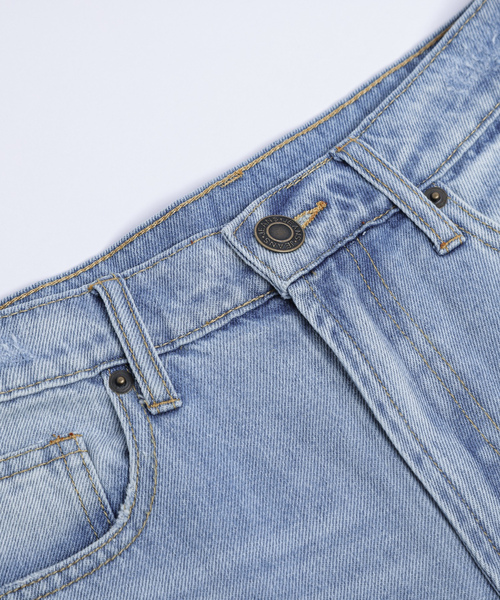 「SUGAR BISKET」 加工デニムパンツ L グレー レディース