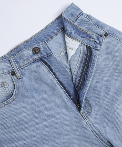 「SUGAR BISKET」 加工デニムパンツ L グレー レディース