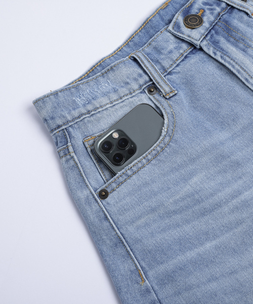 「SUGAR BISKET」 加工デニムパンツ L グレー レディース