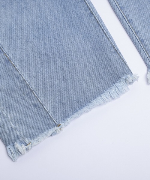 「SUGAR BISKET」 加工デニムパンツ L グレー レディース