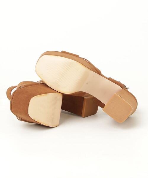 「R&E rosessence」 ヒールサンダル M ブラウン レディース_画像3