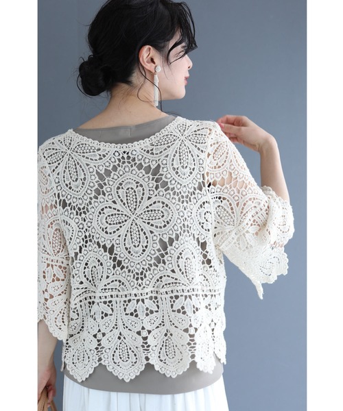 「CAWAII」 7分袖ブラウス FREE アイボリー レディース_画像7