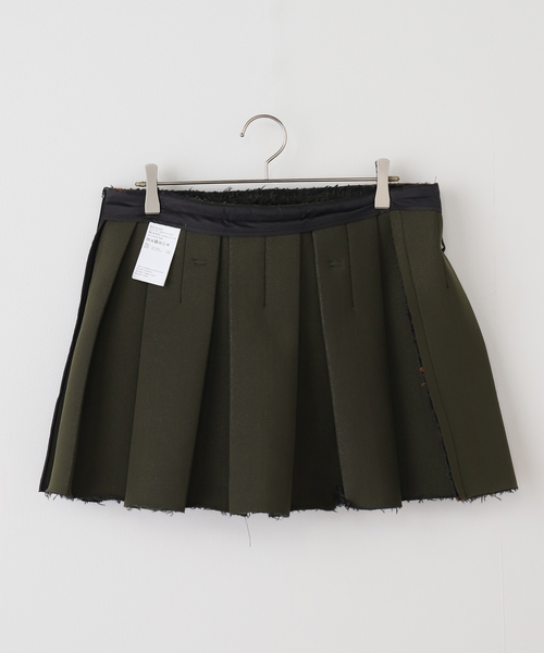 スカート MASU 23SS PLEATS SKIRT MASU】PLEATED WRAP SKIRTAmanojak. ONLINE STORE