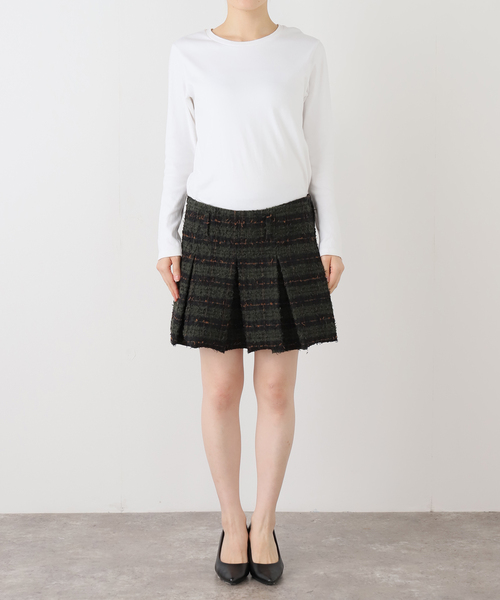 スカート MASU 23SS PLEATS SKIRT MASU(エムエーエスユー)のPLEATS SKIRT MIDNIGHT BLACKの通販｜PALETTE