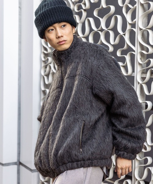 ニコアンド　アウター niko and…（ニコアンド） ブルゾン アウター シャギースタンドブルゾン