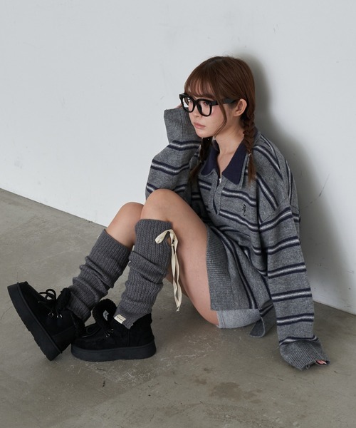 Ray Cassin（レイカズン） レッグウォーマー リボン付レッグウォーマー