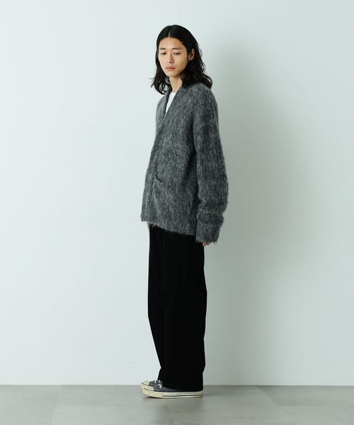 希少 美品 サカイ シャギー フライフロント グラデーション カーディガン classicalelf カーディガン 表情豊かな上品 ニット。 2way シャギー