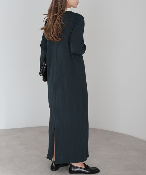 Bonjour Sagan（ボンジュールサガン） ワンピース ポロ襟リブ