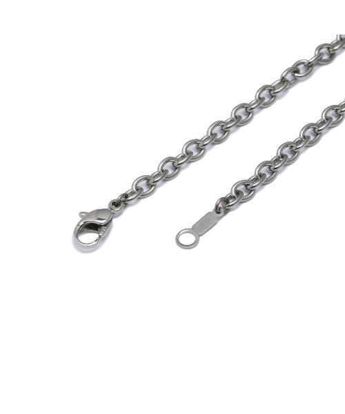 ネックレス TI22/チタン あずきチェーンネックレス (太) 50cm メンズ レディース（金属アレルギー対応） メンズ レディースの画像