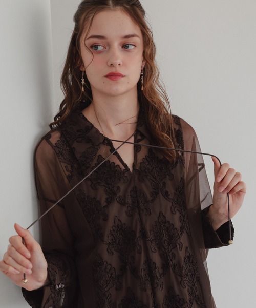 Dorry Doll（ドリードール） ドレス デザインカラーモールレースドレス