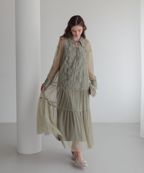 Dorry Doll（ドリードール） ドレス デザインカラーモールレースドレス