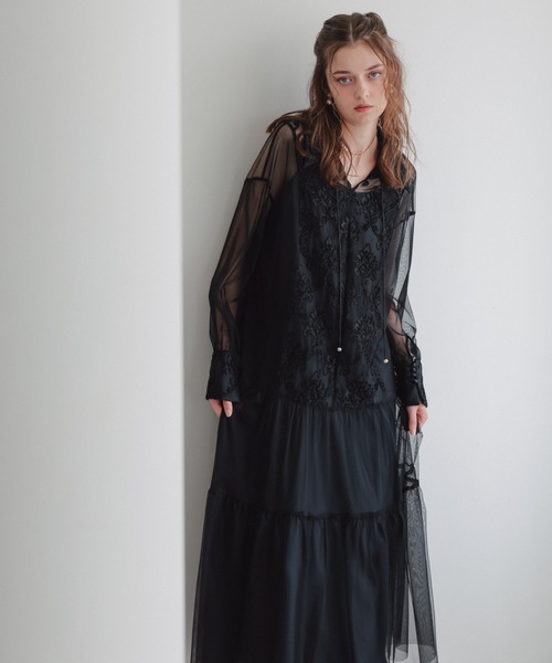 Dorry Doll（ドリードール） ドレス デザインカラーモールレースドレス