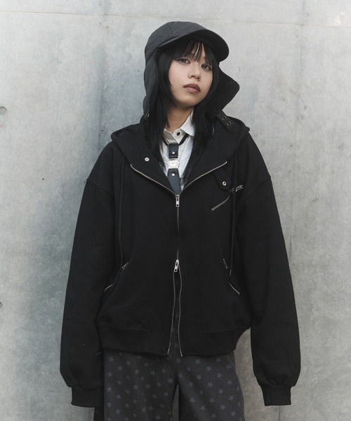 パーカー パンクマルチZIPパーカー レディース メンズ : ZOZOTOWN