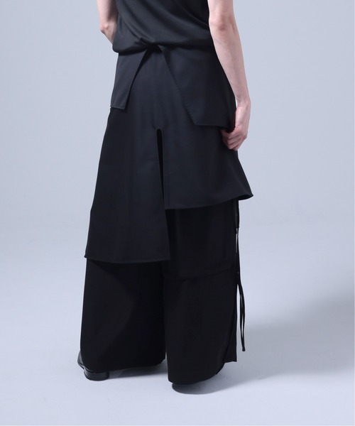 Ruze スカート Asymmetry layered wrap skirt / アシンメトリー