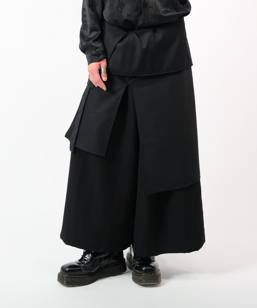 Ruze スカート Asymmetry layered wrap skirt / アシンメトリー