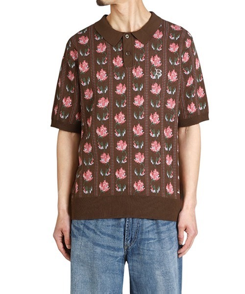 BoTT（ボット） セーター ニット BOTT / ボット：Flower S/S Knit Polo