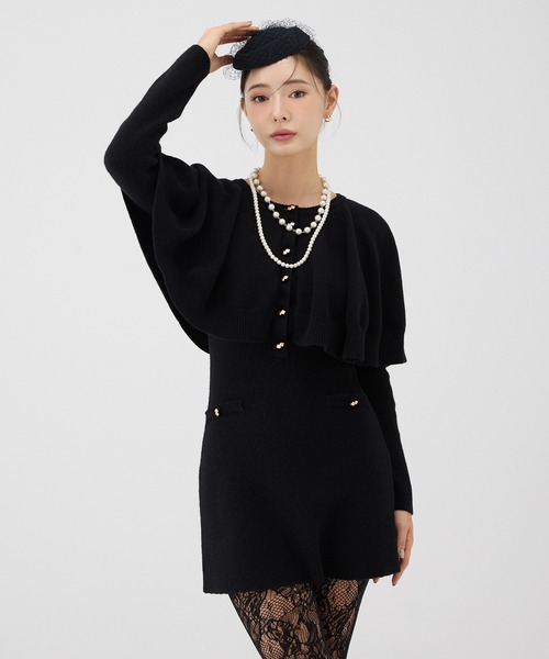 eimy istoire ワンピース【新品】 EIMY ISTOIRE（エイミーイストワール） ワンピース ケープデザイン