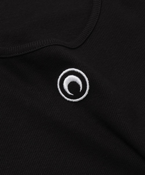 MARINE SERRE（マリーンセル） tシャツ MOON LOGO JERSEY LS ROUNDNECK