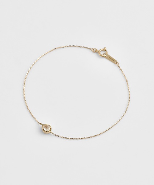 agete（アガット） ブレスレット K10ダイヤモンド／ムーンストーン