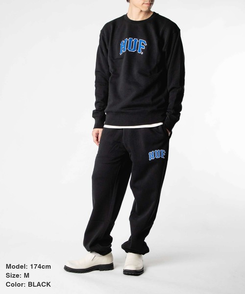 HUF（ハフ） トレーナー スウェット HUF ARCH APPLIQUE CREWNECK