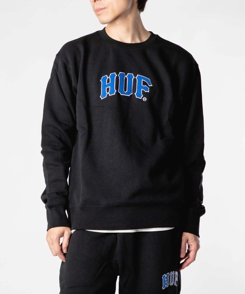 HUF（ハフ） トレーナー スウェット HUF ARCH APPLIQUE CREWNECK