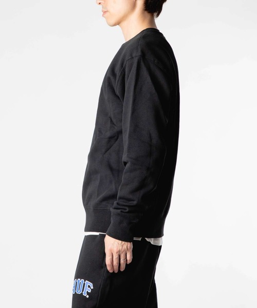 HUF（ハフ） トレーナー スウェット 裏起毛 HUF ARCH APPLIQUE