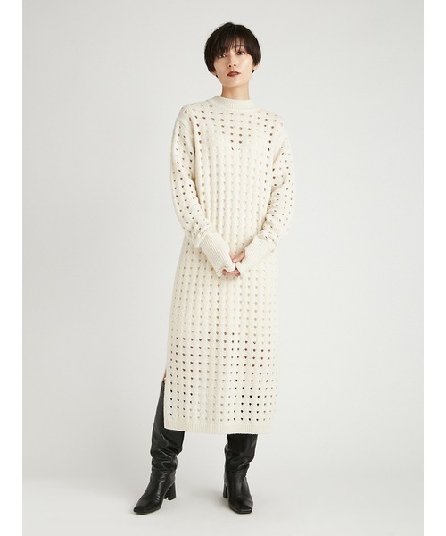 「styling/」 ニットワンピース FREE アイボリー レディース_画像2