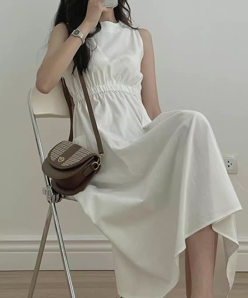 「gossip!ロサンゼルス」 「dielv」ノースリーブワンピース FREE ブルー レディース_画像4