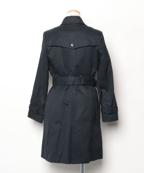「INDIVI」 トレンチコート 38 ネイビー レディース_画像2