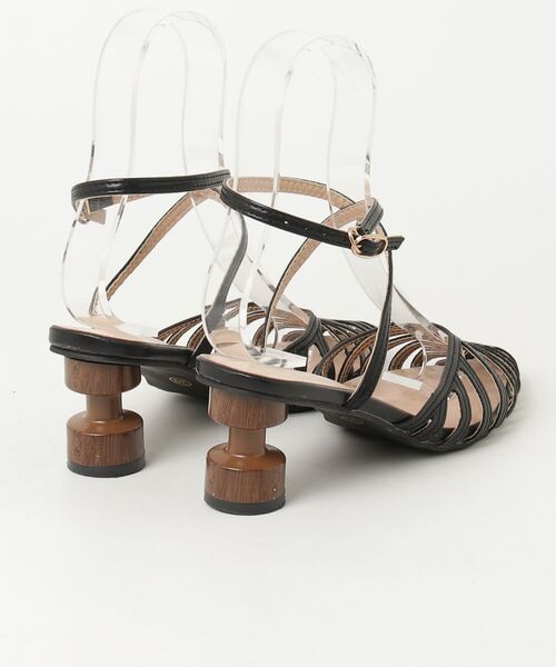 「BEAUTIFUL SHOES」 ヒールサンダル 39 ブラック レディース_画像2