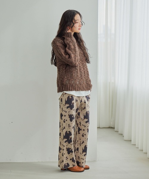 niko and…（ニコアンド） ニット セーター ウールMIXチャンキーニット