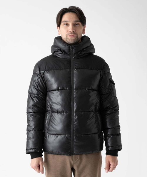MK MICHEL KLEIN HOMME ダウンジャケット ダウン 「中綿ブルゾン」フー