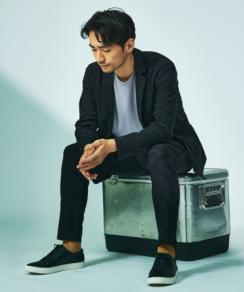 「ABAHOUSE GRAY」 テーラードジャケット 50 ブラック メンズ_画像3