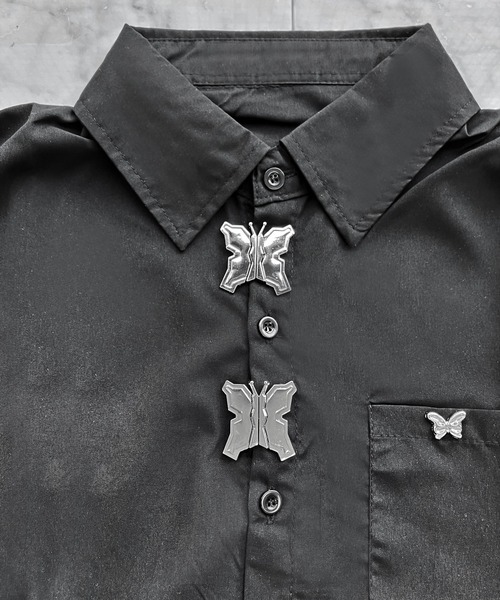 「JOHNNY WOLF」 長袖シャツ M ホワイト メンズ_画像7