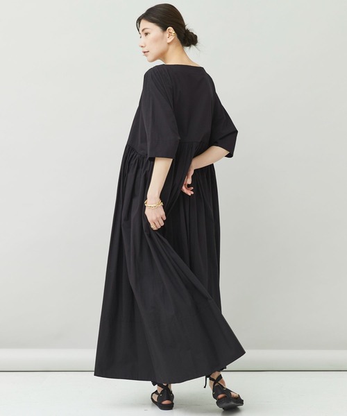 Curensology（カレンソロジー） 7分袖ワンピース 38 ブルー レディース