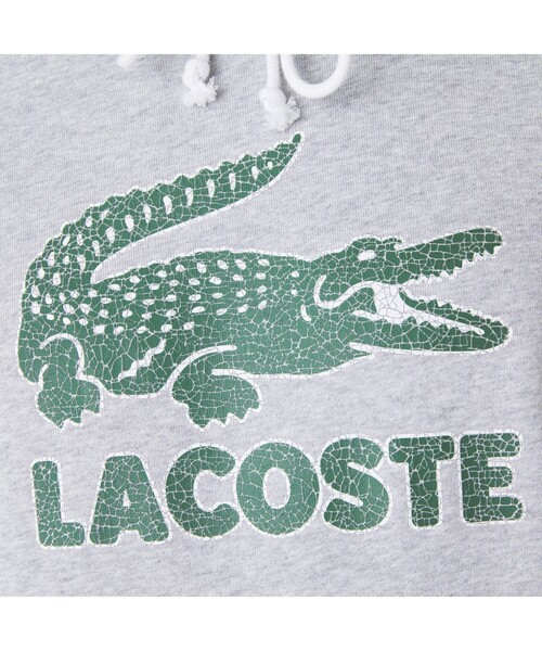 LACOSTE（ラコステ） プルオーバーパーカー 3 ライトグレー メンズ