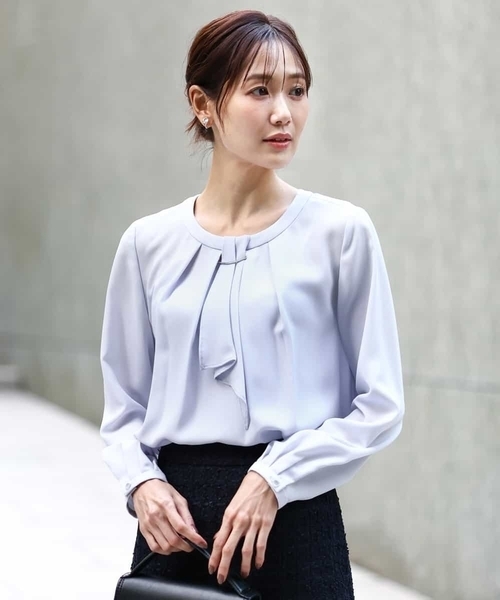 新品未使用 Enfold バンドカラー シャツ ブラウス ボウタイ 38 ENFOLD』エンフォルド (38) ボウタイ バンドカラーシャツ - メルカリ