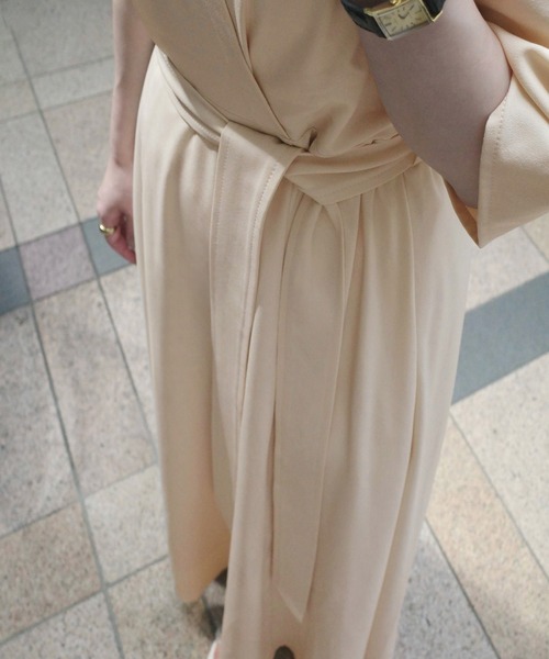「junoah」 半袖ワンピース MEDIUM ブラック レディース_画像8