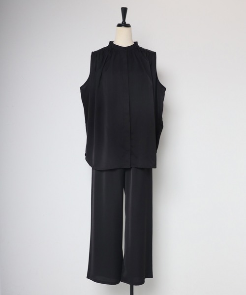 「Bonjour Sagan」 セットアップ FREE チャコールグレー レディースの画像3