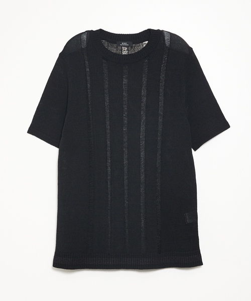 「5351 POUR LES HOMMES」 半袖ニット 46 ブラック メンズ