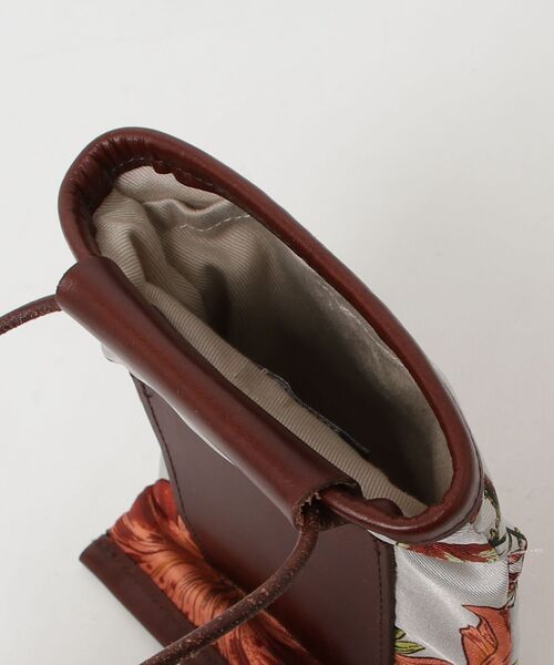 「manipuri」 花柄ショルダーバッグ - ブラウン レディース_画像4