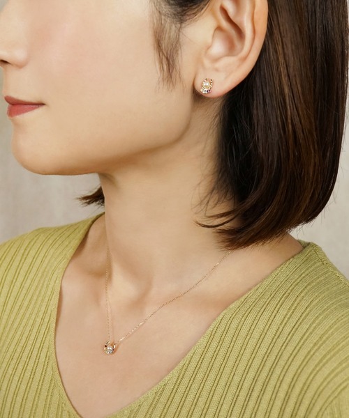 ete ホースシュー　ピアス　k10 k18 楽天市場】K10YG ダイヤモンド ホースシュー ピアス ete エテ