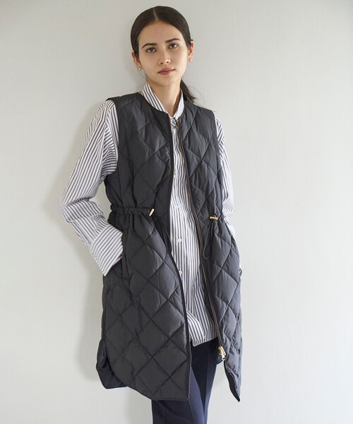 「UNFILO」 ダウンベスト「unfiloコラボ」 SMALL ベージュ レディース_画像9