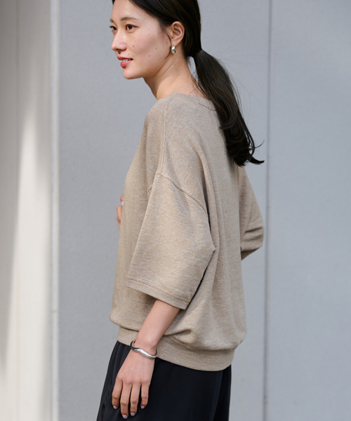 フレームワーク 24SS LINEN TERRY ルーズプルオーバー カットソー ≪WEB先行 / 追加≫LINEN TERRY LOOSEプルオーバー（Tシャツ