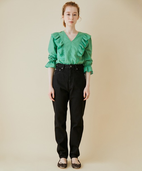 「PICCADILLY」 デニムパンツ S ネイビー レディース_画像2