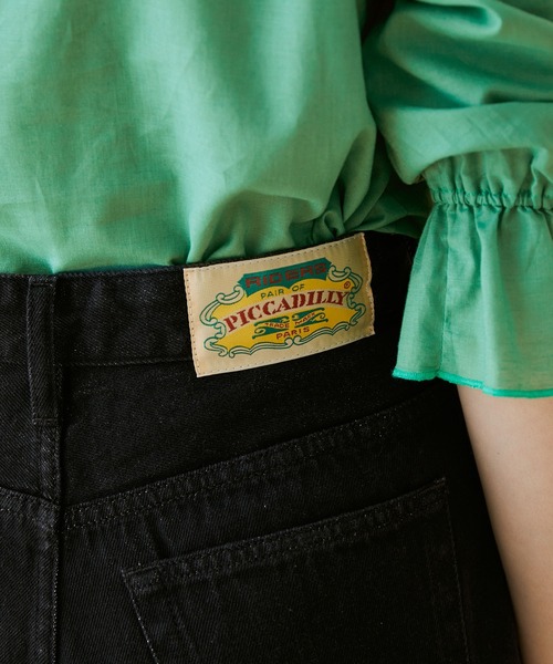 「PICCADILLY」 デニムパンツ S ネイビー レディース_画像4