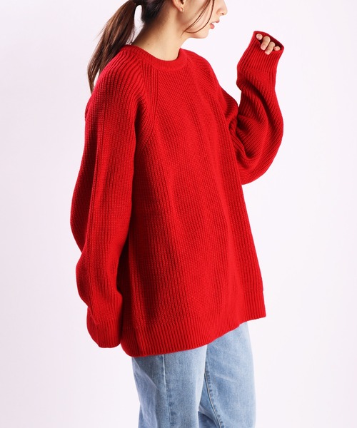 「WESTSEA」 「cathy’s closet」長袖ニット L グリーン メンズ_画像3